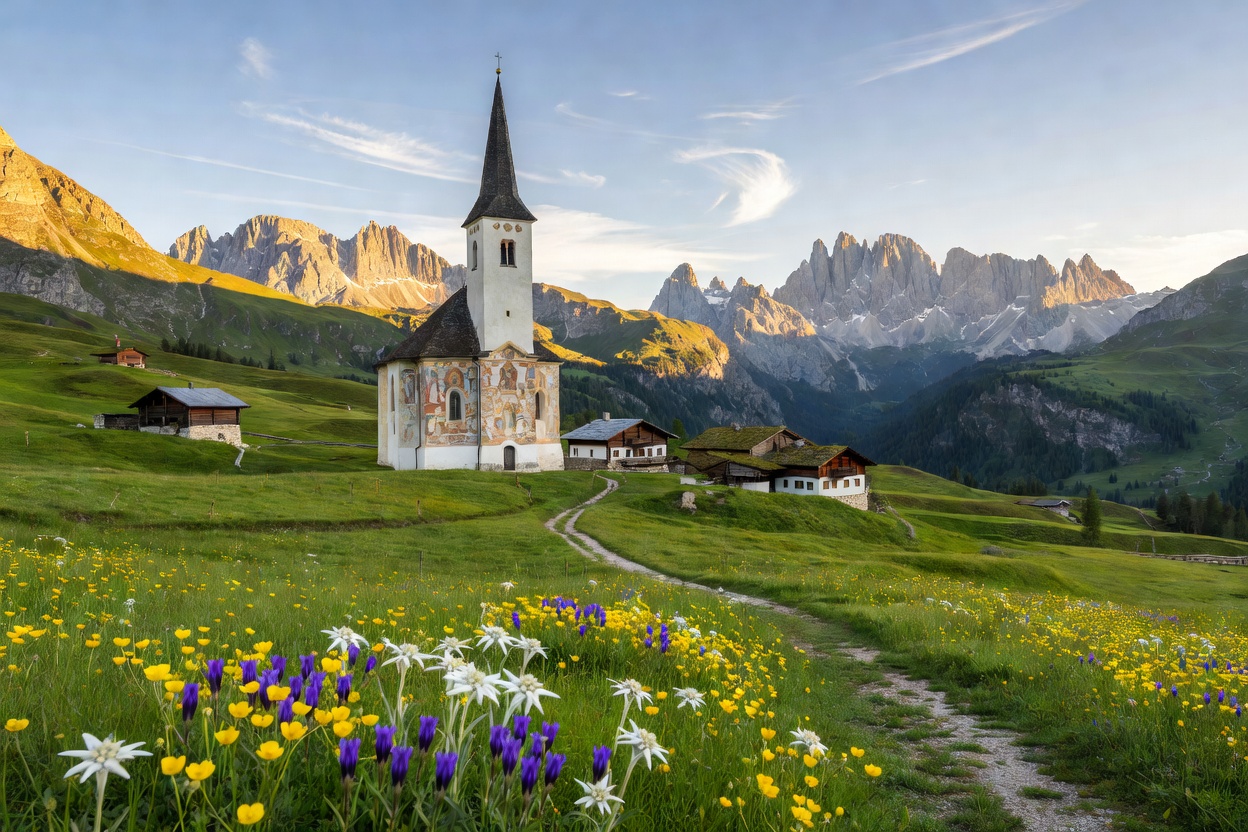 candid-alpine-scenery-of-val-di-funes-church-and-mountains