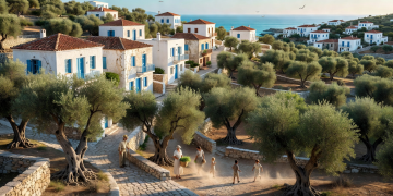 candid-view-of-greek-island-village-and-olive-groves