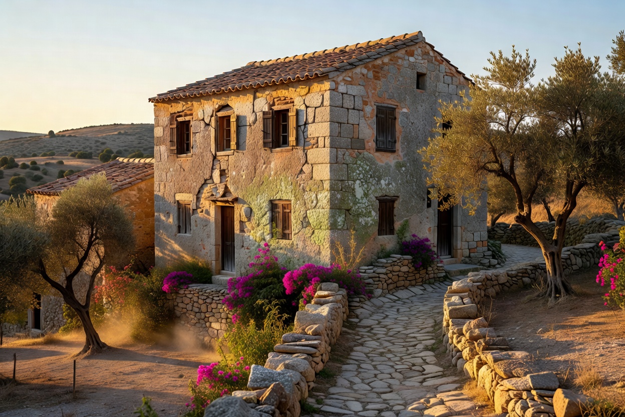 candid-view-of-old-stone-house-in-creta-greece